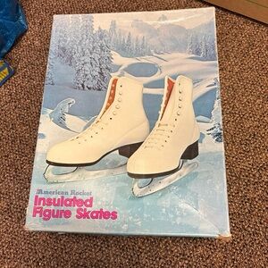 Vintage American Rocket Vintage Figure Skates Women’s Size 7! Made In USA! EUC